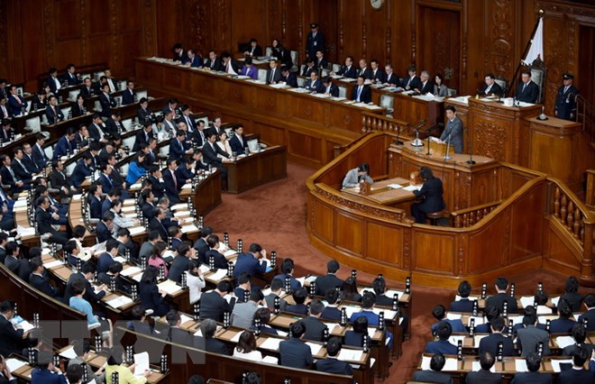 Toàn cảnh một phiên họp Quốc hội Nhật Bản tại thủ đô Tokyo. (Nguồn: AFP/TTXVN)