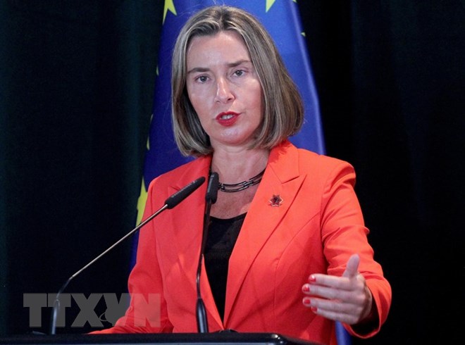 Đại diện cấp cao của Liên minh châu Âu (EU) về chính sách an ninh và đối ngoại Federica Mogherini. (Nguồn: EPA-EFE/TTXVN)