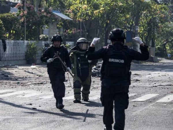 Lực lượng chống khủng bố Indonesia. (Nguồn: AFP)
