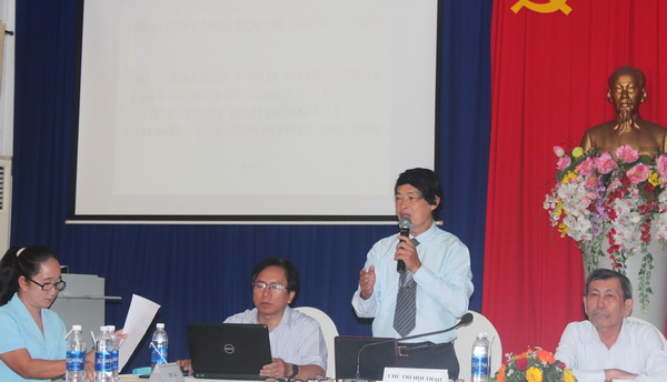 Tiến sĩ Nguyễn Văn Quyết chủ trì buổi hội thảo
