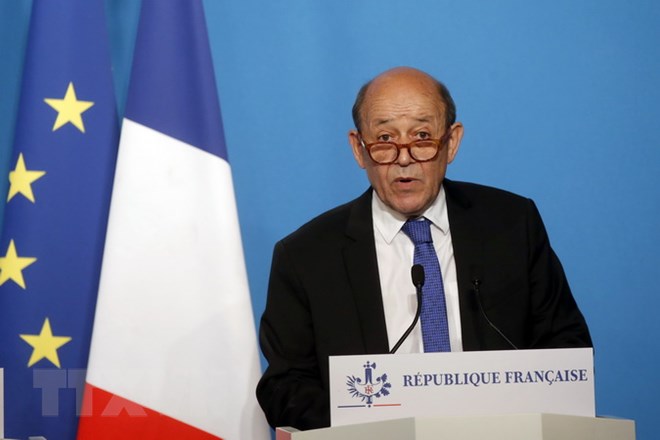 Ngoại trưởng Pháp Jean-Yves Le Drian. (Nguồn: AFP/TTXVN)