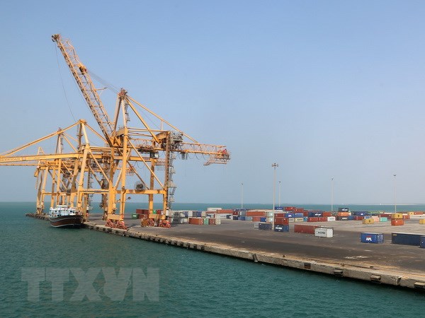 Cảng Hodeida do phiến quân kiểm soát tại Yemen. (Nguồn: AFP/TTXVN)