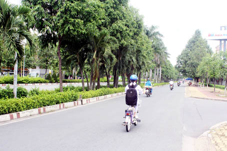 Một góc đường Nguyễn Ái Quốc (TP.Biên Hòa) khá thông thoáng.