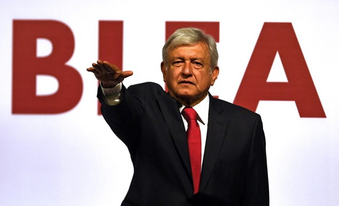 Ứng cử viên Andrés Manuel López Obrador. (Nguồn: AFP/TTXVN)