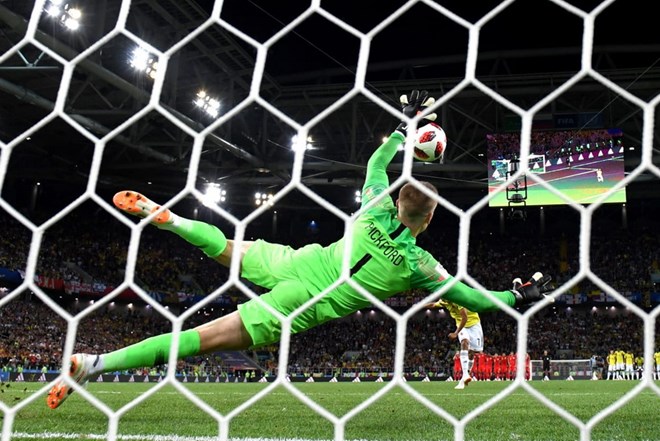 Pickford giúp Anh có chiến thắng kịch tính trước Colombia. (Nguồn: Getty Images)