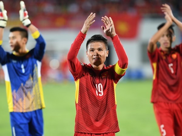 U.23 Việt Nam có cơ hội giành vé đi tiếp. (Ảnh: Tiến Tuấn/Vietnam+)