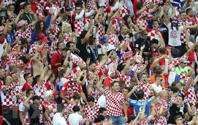 Người hâm mộ Croatia đang rất tự hào về thế hệ cầu thủ hiện nay. (Nguồn: THX/TTXVN)