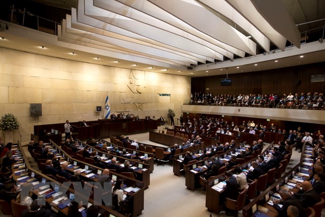 Toàn cảnh một phiên họp Quốc hội Israel ở Jerusalem. (Ảnh: AFP/TTXVN)