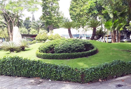 Một góc xanh - sạch - đẹp ở Công viên Biên Hùng (TP.Biên Hòa).