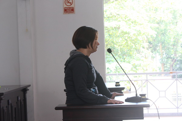 Bị cáo Trương Thị Ngọc Diễm tại phiên tòa xét xử
