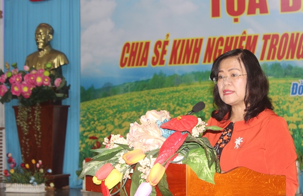 Phó chủ tịch UBND tỉnh Nguyễn Hòa Hiệp phát biểu tại tọa đàm 