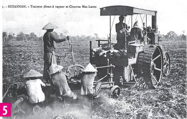Đầu thế kỷ 20, Công ty nông nghiệp Suzannah tuy đã sử dụng máy cày chạy hơi nước, nhưng vẫn phải có sức người.
