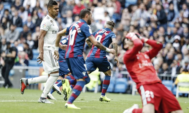 Real Madrid trải qua 5 trận không biết thắng là gì. (Nguồn: Getty Images)