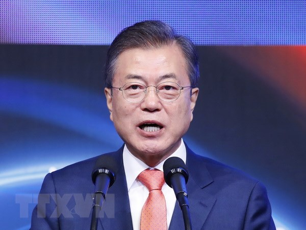 Tổng thống Hàn Quốc Moon Jae-in. (Nguồn: Yonhap/TTXVN)