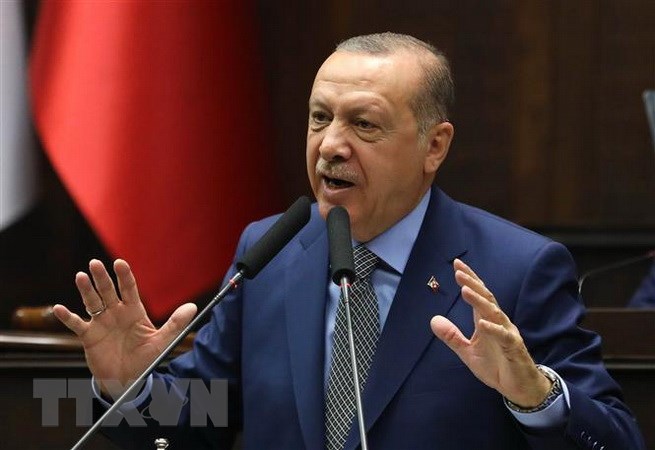 Tổng thống Thổ Nhĩ Kỳ Recep Tayyip Erdogan. (Ảnh: AFP/TTXVN)