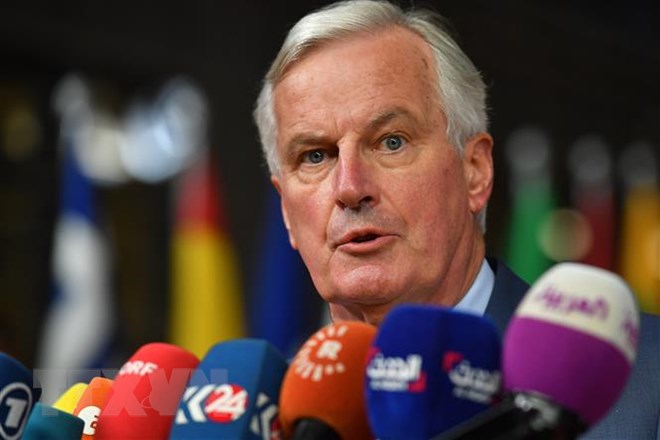 Trưởng đoàn đàm phán Brexit của Liên minh châu Âu (EU) Michel Barnier. (Ảnh: AFP/TTXVN)