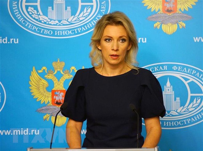 Người phát ngôn Bộ Ngoại giao Nga Maria Zakharova. (Ảnh: Embrussia/TTXVN)