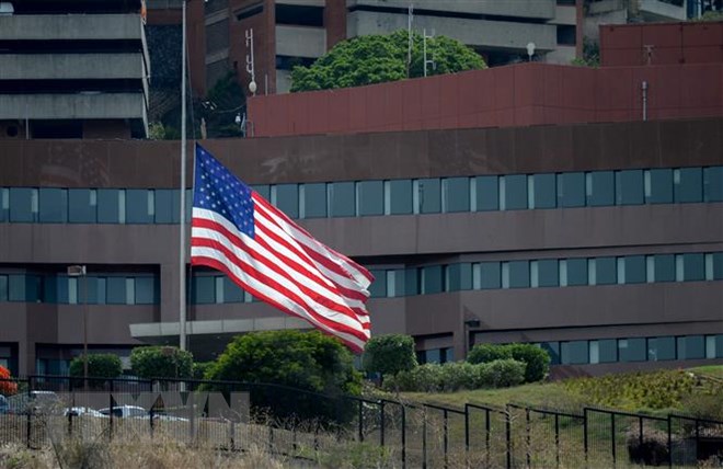 Đại sứ quán Mỹ tại Caracas, Venezuela. (Ảnh: AFP/ TTXVN)