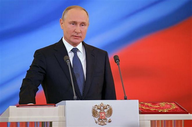 Tổng thống Nga Vladimir Putin. (Ảnh: TTXVN phát)