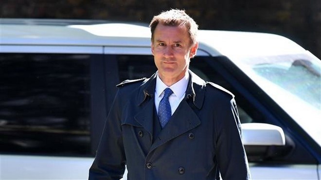 Ngoại trưởng Anh Jeremy Hunt. (Nguồn: presstv)