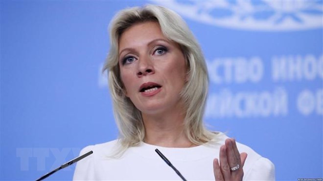 Phát ngôn viên Bộ Ngoại giao Nga Maria Zakharova. (Ảnh: TASS/TTXVN)