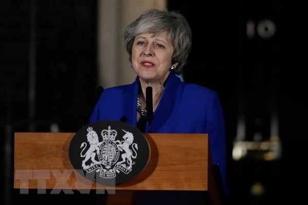 Thủ tướng Anh Theresa May phát biểu tại thủ đô London. (Nguồn: THX/TTXVN)
