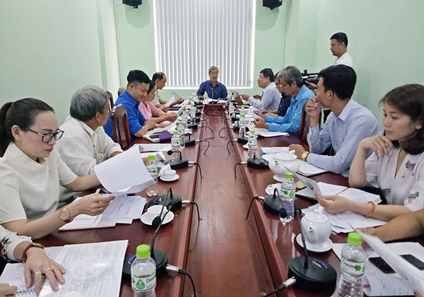 Quang cảnh buổi họp của Ban tổ chức hội thi Sáng tạo kỹ thuật tỉnh Đồng Nai năm 2018.