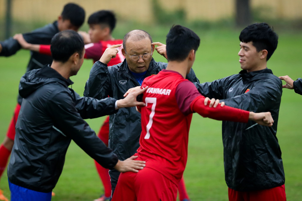 Chiều 6-3, đội U23 Việt Nam có buổi tập đầu tiên tại Trung tâm đào tạo bóng đá trẻ VFF (Hà Nội) để chuẩn bị cho vòng loại Giải U23 châu Á