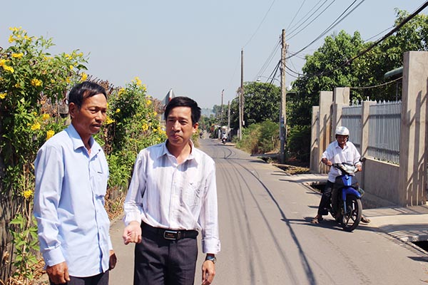 Nhờ sự đồng thuận của các giáo dân ở  ấp Quảng Đà, xã Đông Hòa (huyện Trảng Bom), nhiều tuyến đường trong ấp đã đạt tiêu chí sáng -  xanh - sạch - đẹp