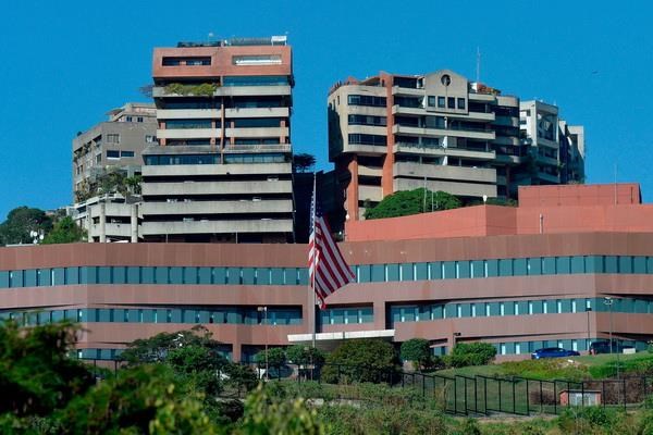 Đại sứ quán Mỹ tại Caracas, Venezuela. (Nguồn: AFP)