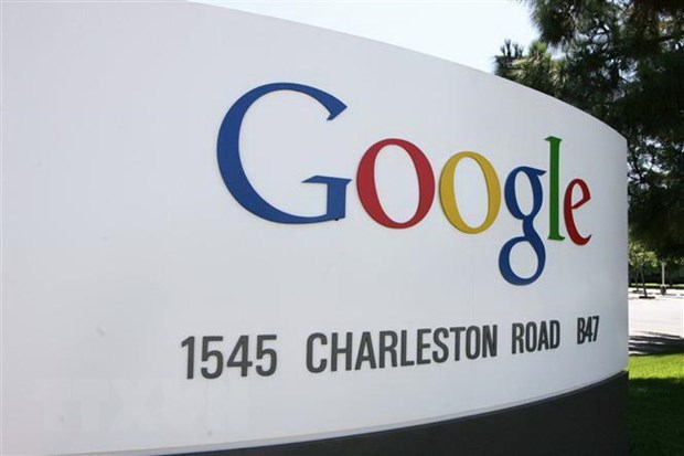Biểu tượng Google tại trụ sở ở Silicon Valley, phía nam San Francisco, Mỹ. (Ảnh: AFP/TTXVN)