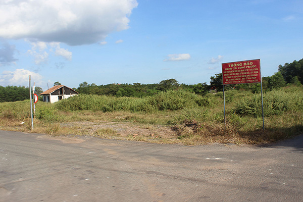 Khu đất Công ty cổ phần địa ốc Alibaba rao bán đất nền ở xã Long Phước (huyện Long Thành) chỉ là quy hoạch đất nông nghiệp