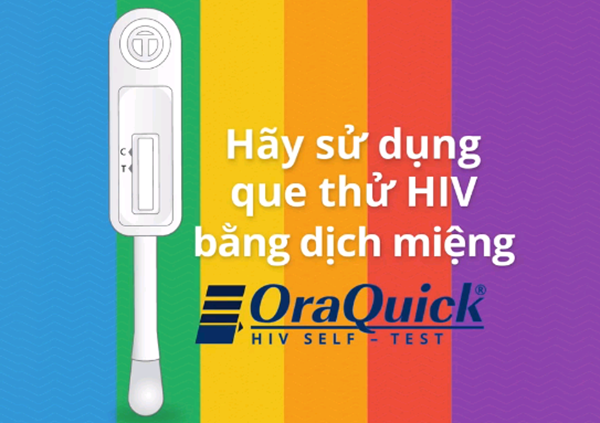 Que thử HIV bằng dịch miệng (ảnh: Dự án USAID SHIFT)