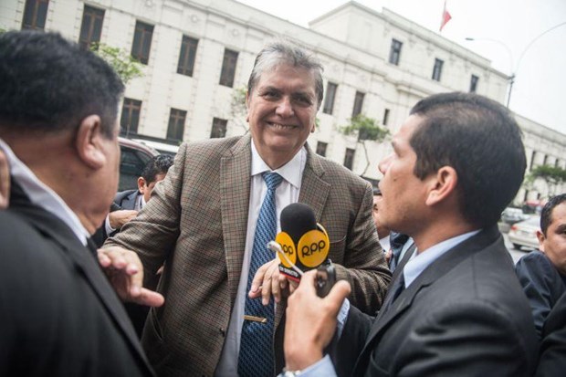 Cựu Tổng thống Peru Alan Garcia tại Lima tháng 11/2018. (Nguồn: mirror.co.uk)