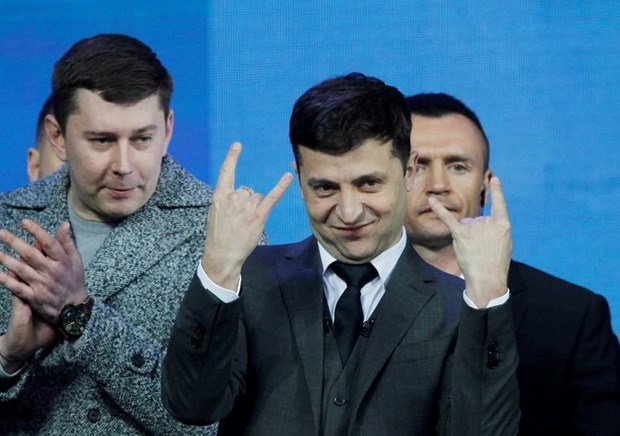 Diễn viên hài Volodymyr Zelensky trở thành tân Tổng thống Ukraine. (Nguồn: EW)