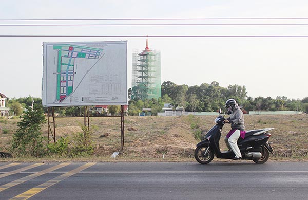 Một dự án Khu dân cư trên địa bàn xã Lộc An huyện Long Thành đang triển khai