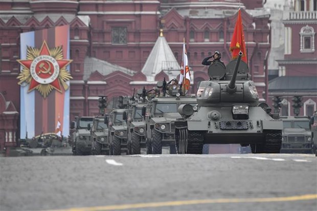  Lễ duyệt binh kỷ niệm 74 năm chiến thắng phátxít tại Nga (Nguồn:AFP/ TTXVN)