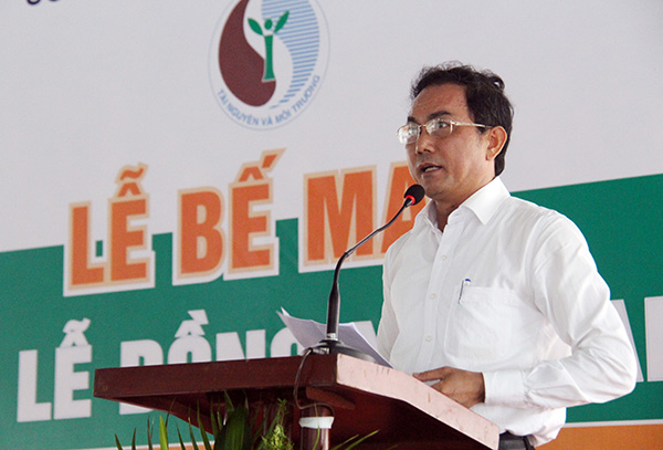 Phó chủ tịch UBND tỉnh Võ Văn Chánh phát biểu bế mạc Tuần lễ Đồng Nai xanh năm 2019.