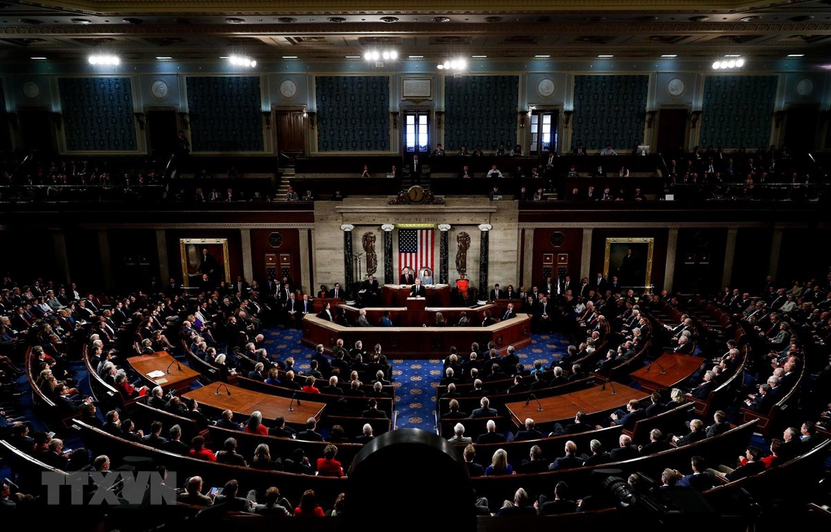 Toàn cảnh một phiên họp của Hạ viện Mỹ. (Ảnh: THX/TTXVN)