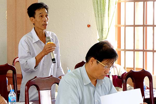 Cử tri Nguyễn Văn Hiệp, xã Bàu Trâm, TP.Long Khánh kiến nghị về việc cơ quan chức năng giải quyết các vấn đề liên quan đến pháp luật chưa thỏa đáng.