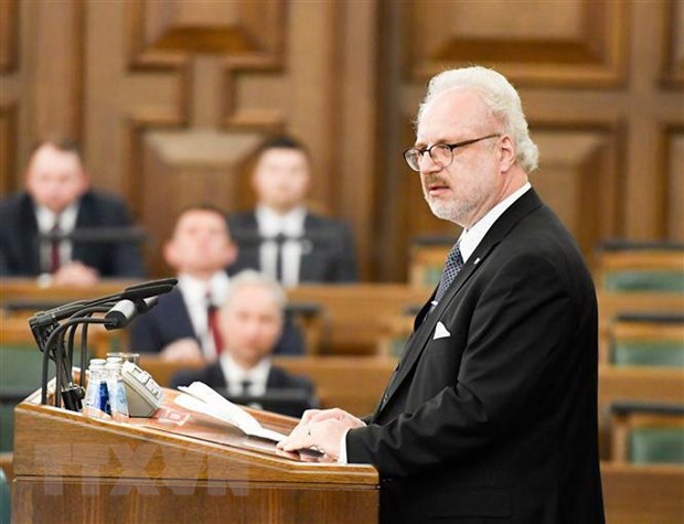 Tổng thống Latvia Egils Levits. (Nguồn: AFP/TTXVN)