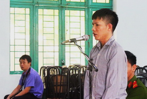 Bị cáo Nguyễn Quang Dũng tại tòa