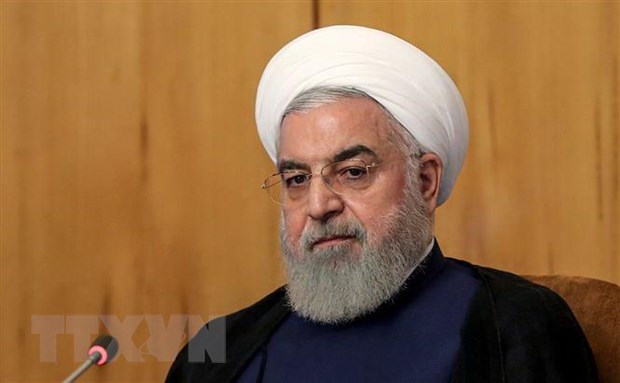 Tổng thống Iran Hassan Rouhani chủ trì phiên họp nội các tại Tehran ngày 24/7/2019. (Ảnh: AFP/TTXVN)