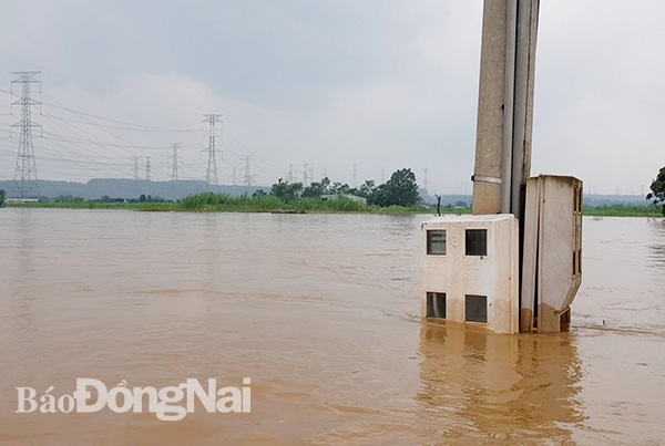 Một số điểm ngập sâu trên 1m tại ấp Sông Mây, xã Bắc Sơn