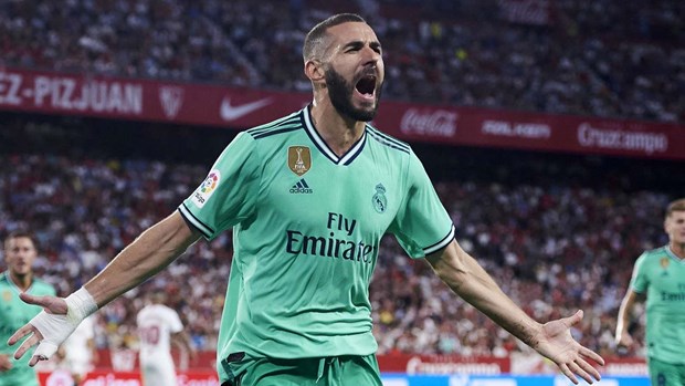 Benzema mang chiến thắng về cho Real Madrid. (Nguồn: Getty Images)