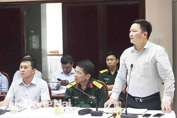 Phó giám đốc Sở Kế hoạch - đầu tư Nguyễn hữu Nguyên nêu ý kiến về lập quy hoạch