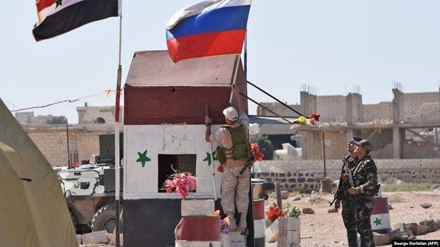 Binh lính Nga tại Syria. (Nguồn: MT)