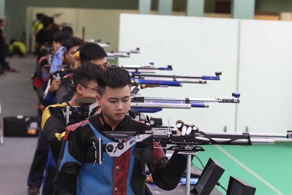 Giải vô địch Bắn súng toàn quốc năm 2019 diễn ra tại Trung tâm huấn luyện thể thao quốc gia Hà Nội – Ảnh: tapchithethao.