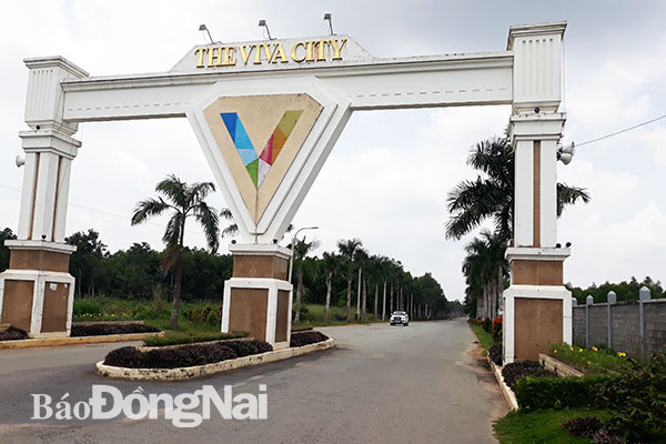 Khu đô thị The Viva City đón đầu Khu công nghiệp Giang Điền (huyện Trảng Bom) của Tập đoàn Đất Xanh. Ảnh: V.Gia