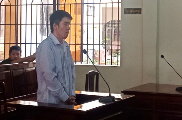 Bị cáo Trần Văn Mến tại phiên tòa xét xử sơ thẩm